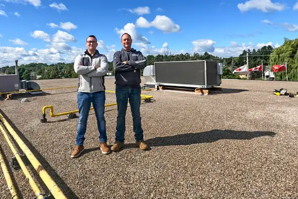 Videl Roofing crew on a commercial flat roof