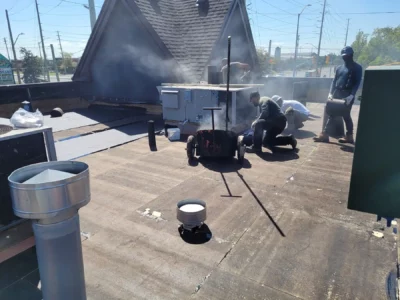 Dedicated professionals during Roof Replacement in Brampton, ensuring precision and quality