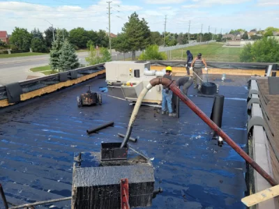 Dedicated professionals during Roof Replacement in Brampton, ensuring precision and quality