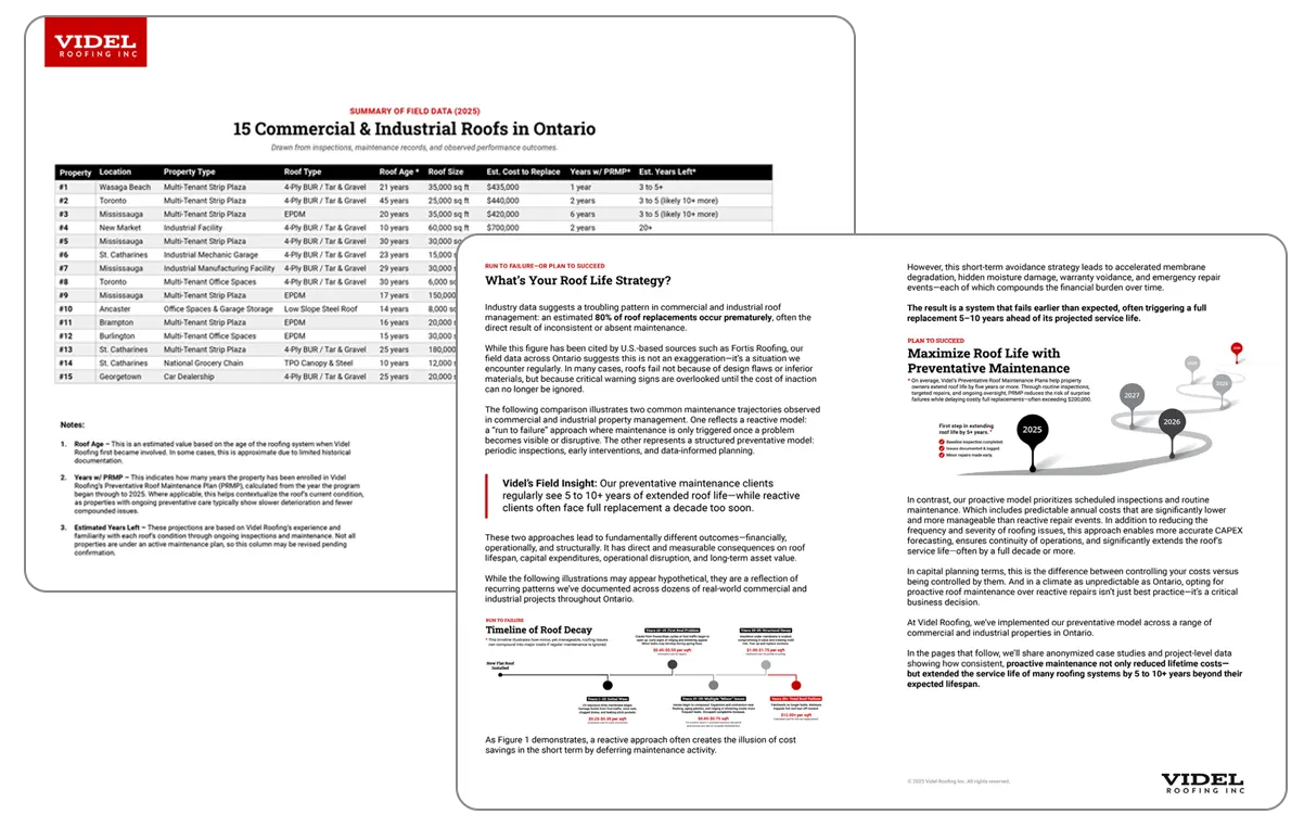 Commercial Roofing Ontario Report by Videl Roofing Incc