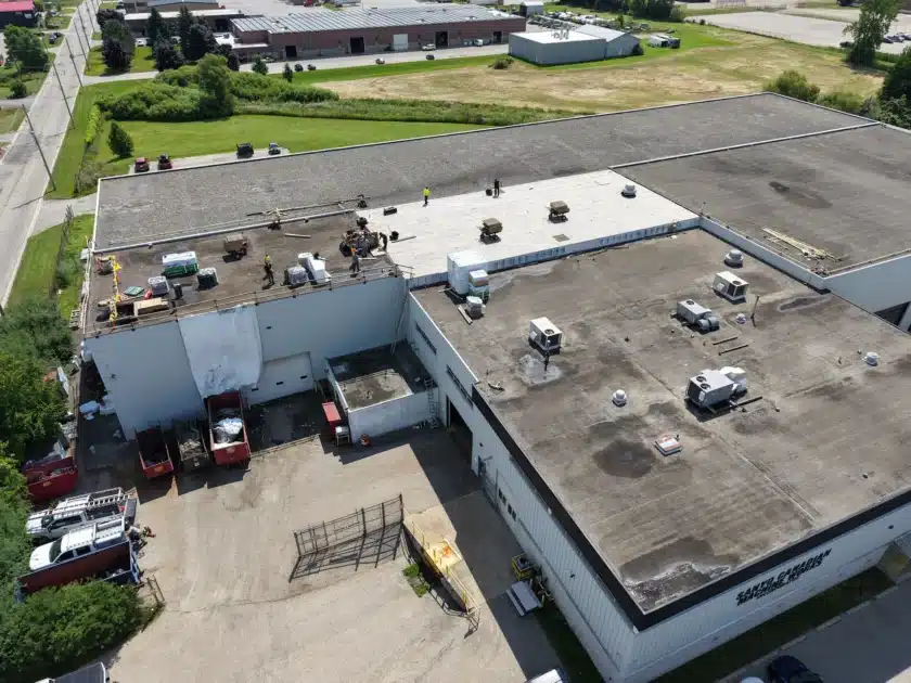 Poly ISO Installation for Commercial Roof in Elmira