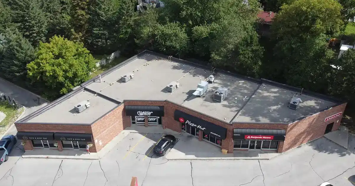 Flat Roof Replacement Project in Barrie by Videl Roofing