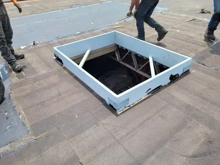 Installing New Skylight on Flat Roof