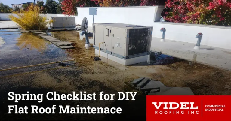 spring flat roof maintenance checklist
